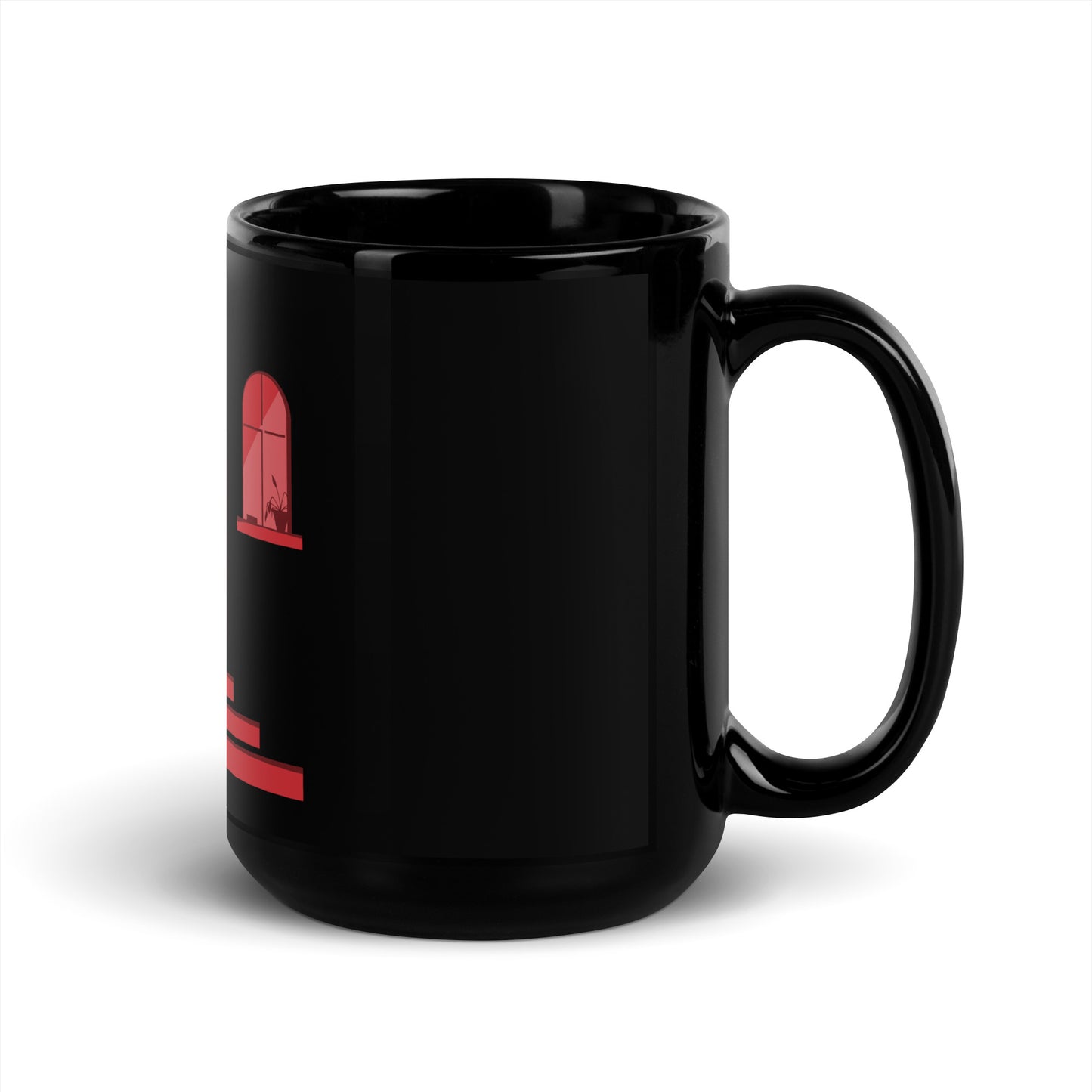 The Cult Next Door Podcast Black Glossy Mug